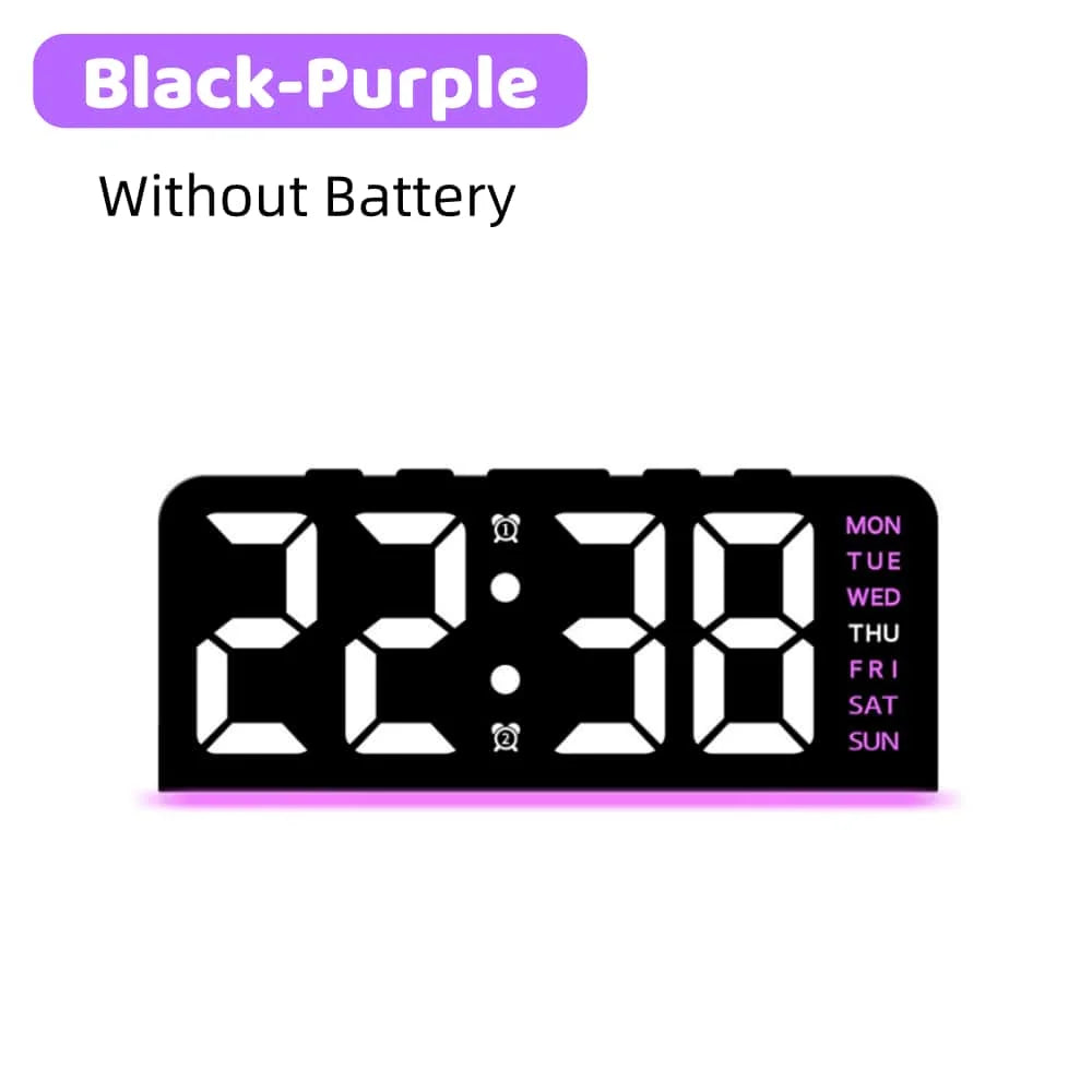 Digital Table Alarm Clock Desk Accessories Gadgets Gamer Setup Decoration Timepiece Gaming Room Decoration Digital Clock Gadgets