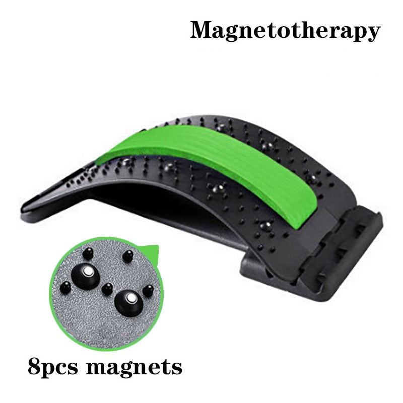 Adjustable Back Massager | Magnetotherapy Stretcher | Lumbar Support | Pain Relief