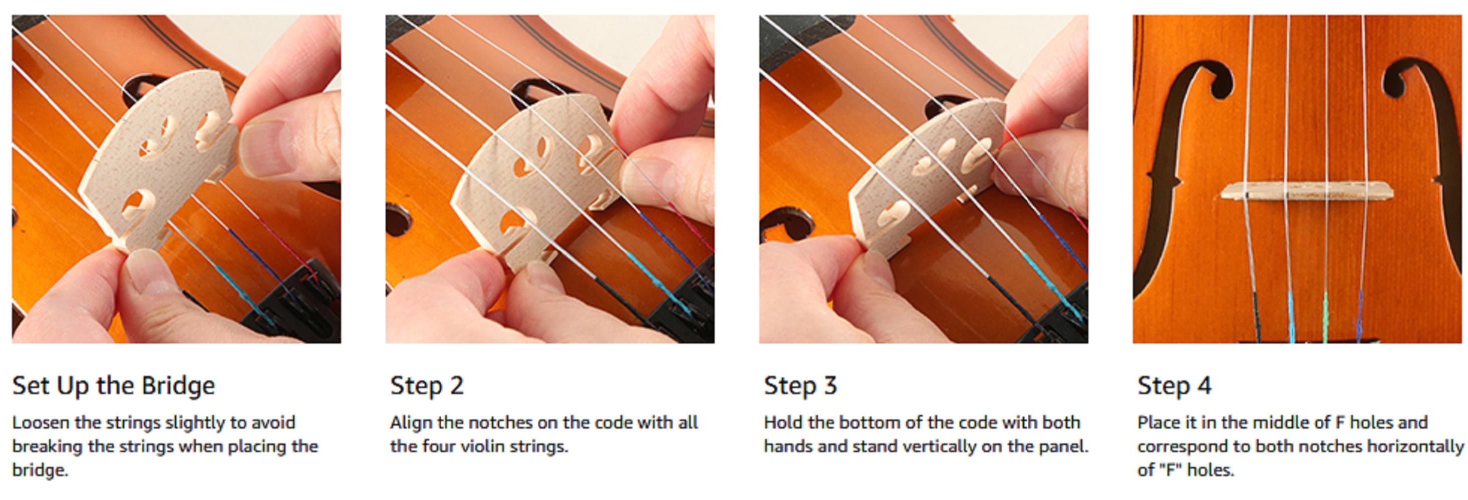 Acoustic Violin Full Size Set: Basswood, Bow, Case & Rosin